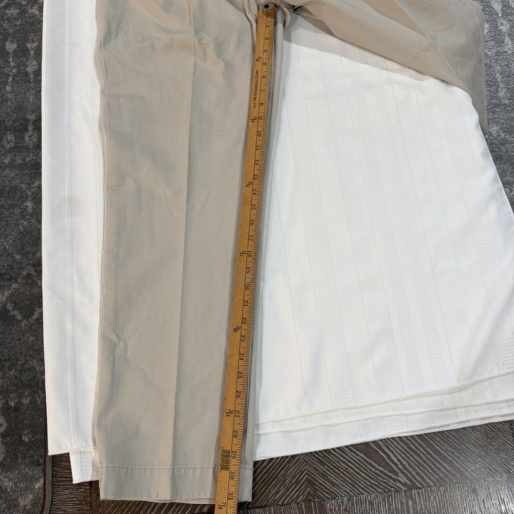 Polo Ralph Lauren Size 36/32 Khaki Chino Ethan Pants Pleated - Picture 3 of 6